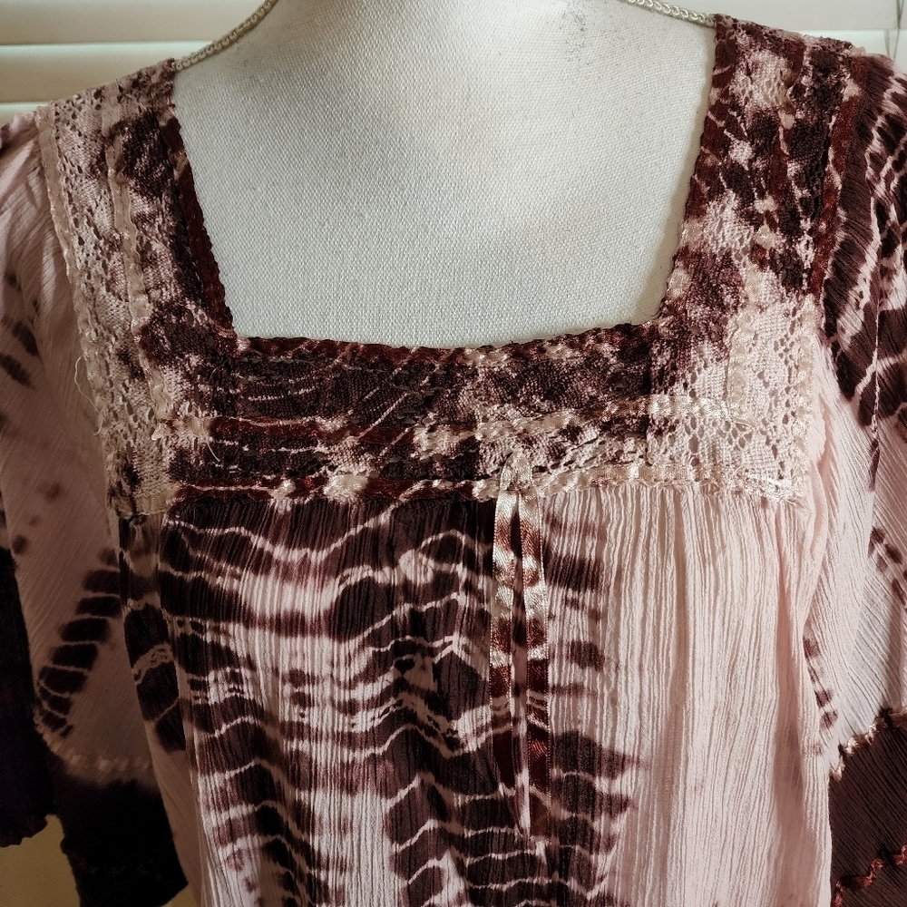 Advance Apparel Women's Bohemian Inspired Tunic NWOT - Picture 4 of 12